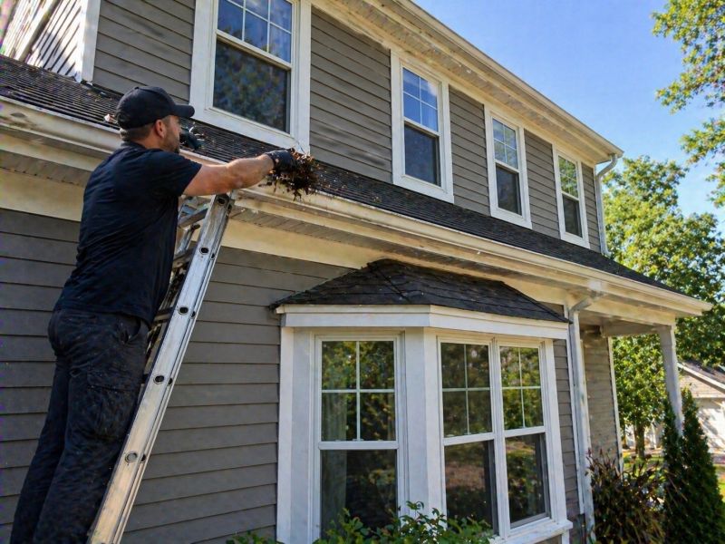 Downspout Blockage Removal in Long Island, NY