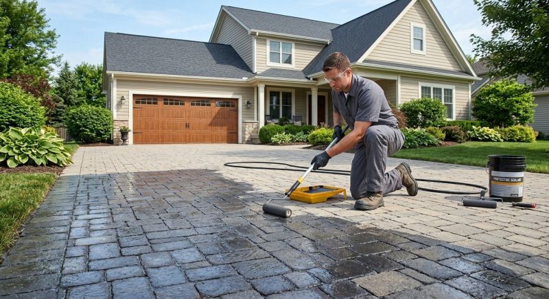Paver Driveway Sealing in Kansas City, KS
