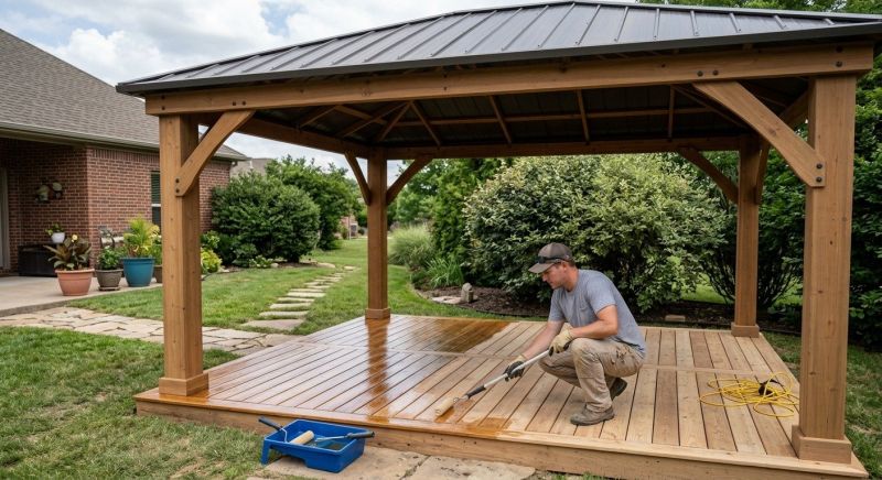 Pergola Sealing in Tacoma, WA